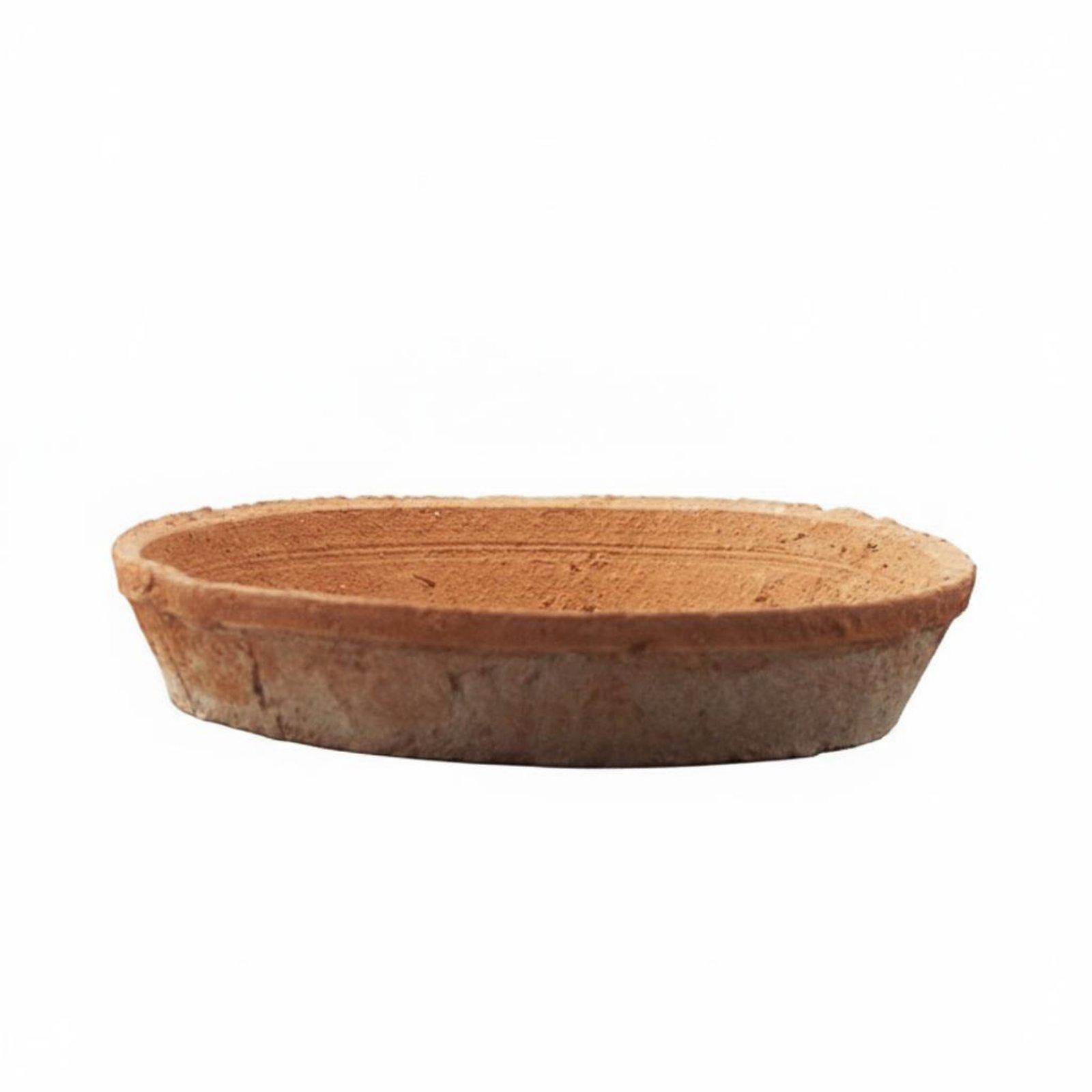 テラコッタ製植木鉢トレイ、多孔質粘土製受け皿、素朴な浅底、室 - Drip Tray Saucer のレビューと価格