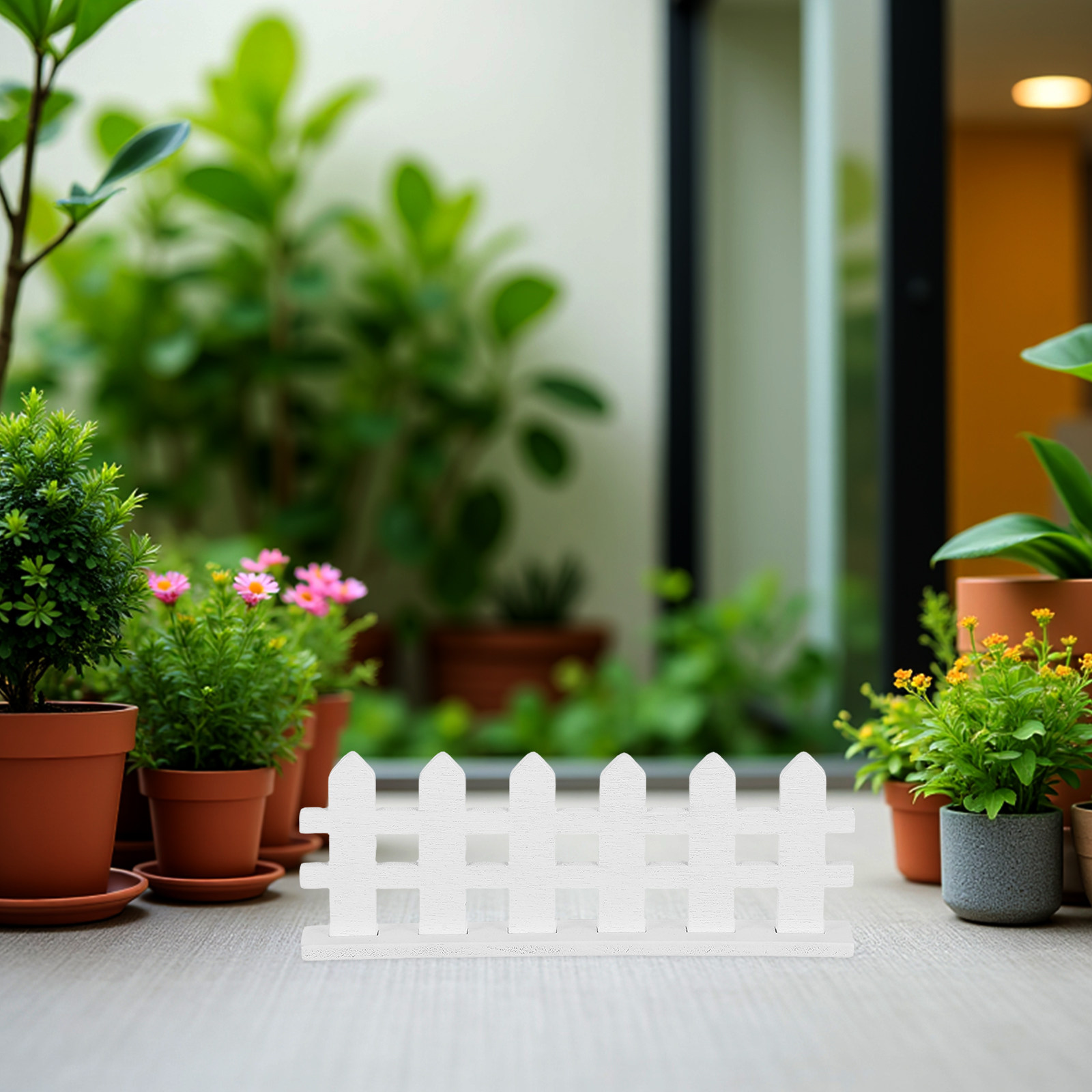 12個入り ミニチュア木製フェンス、白い柵のデザイン。妖精の - Bonsai Garden Landscape Design のレビューと価格