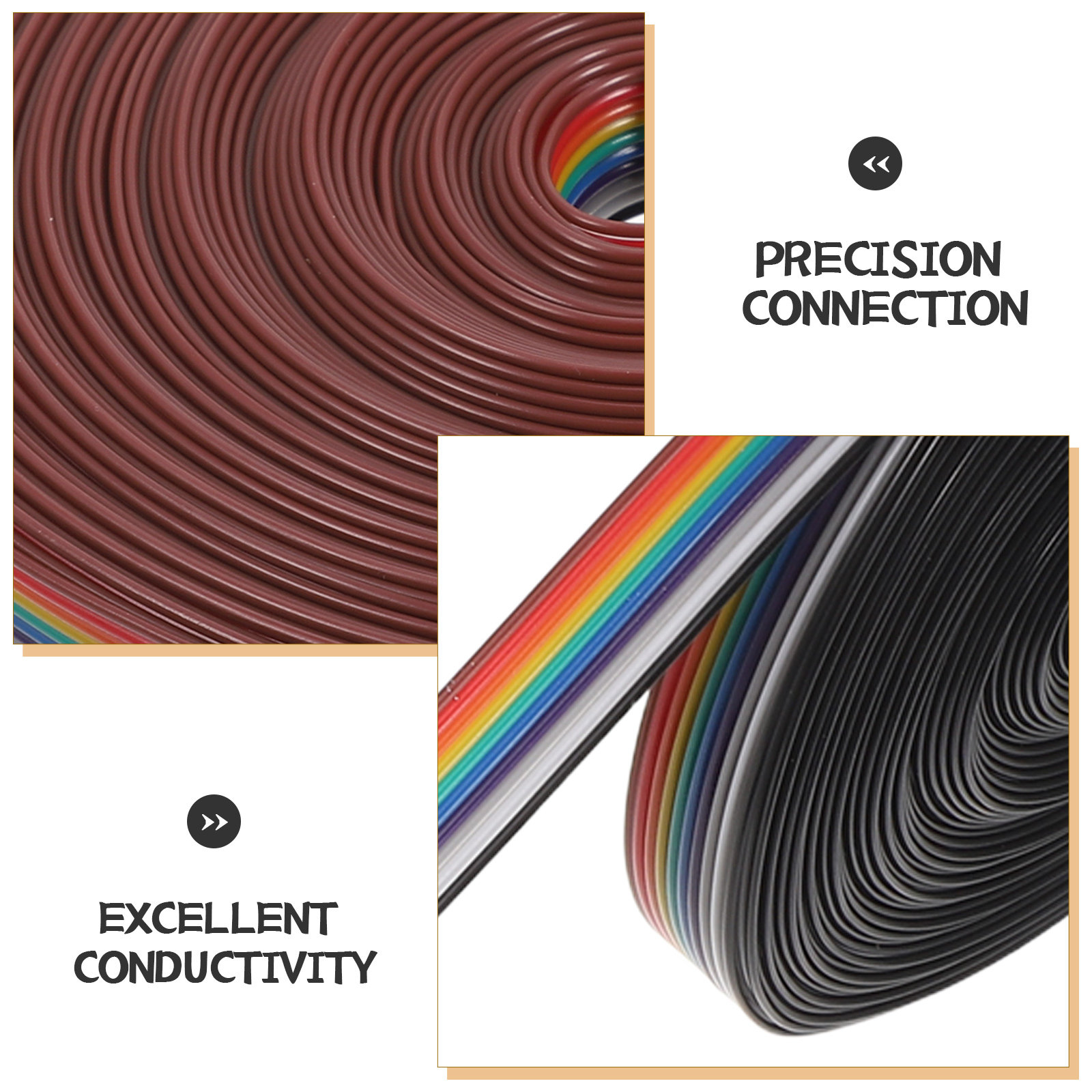 1ロール、フラットリボンケーブル、IDC 10P、28AWG - Copper Wire Roll のレビューと価格